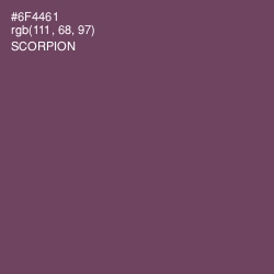 #6F4461 - Scorpion Color Image