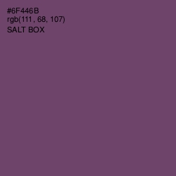 #6F446B - Salt Box Color Image