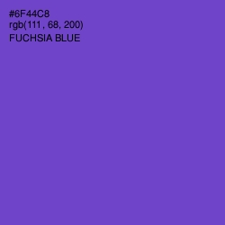 #6F44C8 - Fuchsia Blue Color Image