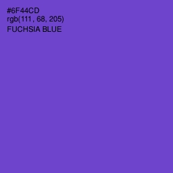 #6F44CD - Fuchsia Blue Color Image