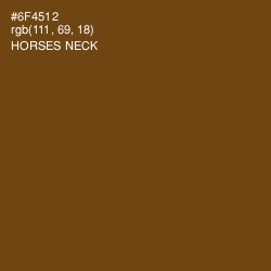 #6F4512 - Horses Neck Color Image