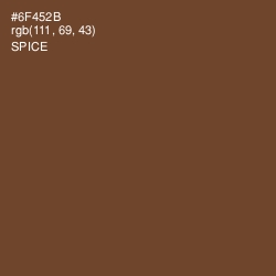 #6F452B - Spice Color Image