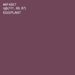 #6F4557 - Eggplant Color Image