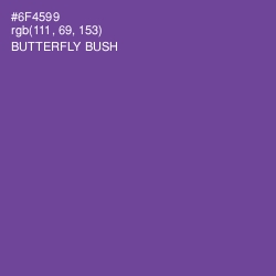 #6F4599 - Butterfly Bush Color Image