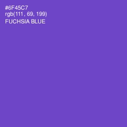 #6F45C7 - Fuchsia Blue Color Image