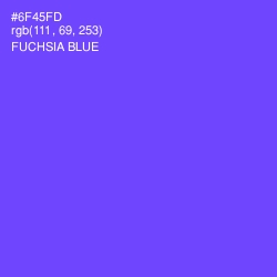 #6F45FD - Fuchsia Blue Color Image