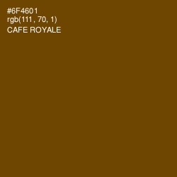 #6F4601 - Cafe Royale Color Image