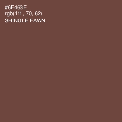 #6F463E - Shingle Fawn Color Image