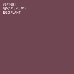 #6F4651 - Eggplant Color Image