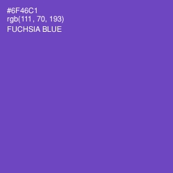 #6F46C1 - Fuchsia Blue Color Image