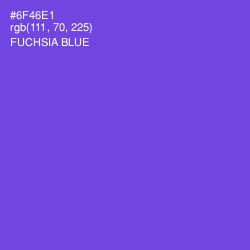 #6F46E1 - Fuchsia Blue Color Image