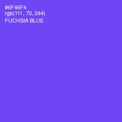 #6F46F4 - Fuchsia Blue Color Image