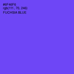 #6F46F6 - Fuchsia Blue Color Image