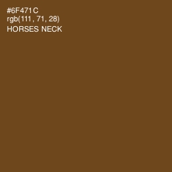 #6F471C - Horses Neck Color Image