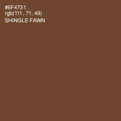 #6F4731 - Shingle Fawn Color Image