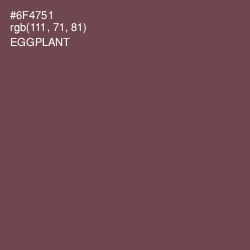 #6F4751 - Eggplant Color Image