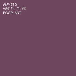 #6F475D - Eggplant Color Image