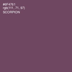 #6F4761 - Scorpion Color Image