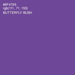 #6F4799 - Butterfly Bush Color Image