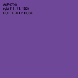 #6F4799 - Butterfly Bush Color Image