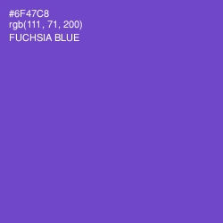 #6F47C8 - Fuchsia Blue Color Image
