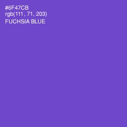 #6F47CB - Fuchsia Blue Color Image