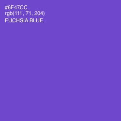 #6F47CC - Fuchsia Blue Color Image