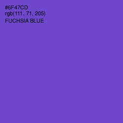 #6F47CD - Fuchsia Blue Color Image