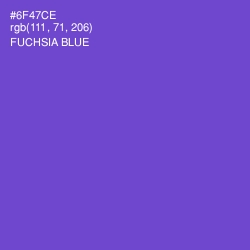 #6F47CE - Fuchsia Blue Color Image