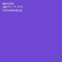 #6F47D3 - Fuchsia Blue Color Image