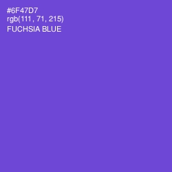 #6F47D7 - Fuchsia Blue Color Image