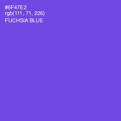 #6F47E2 - Fuchsia Blue Color Image