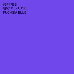 #6F47EB - Fuchsia Blue Color Image