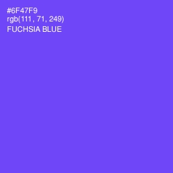 #6F47F9 - Fuchsia Blue Color Image