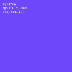 #6F47FA - Fuchsia Blue Color Image