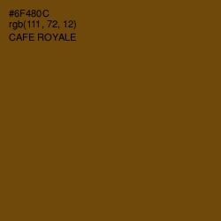 #6F480C - Cafe Royale Color Image