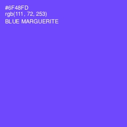 #6F48FD - Blue Marguerite Color Image