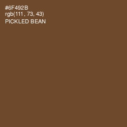 #6F492B - Pickled Bean Color Image