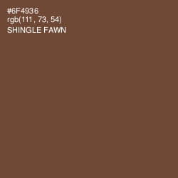 #6F4936 - Shingle Fawn Color Image