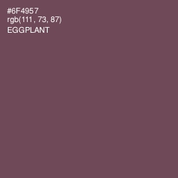 #6F4957 - Eggplant Color Image