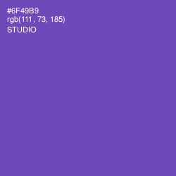 #6F49B9 - Studio Color Image