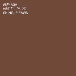 #6F4A3A - Shingle Fawn Color Image