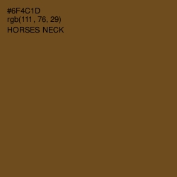 #6F4C1D - Horses Neck Color Image