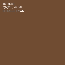 #6F4C32 - Shingle Fawn Color Image