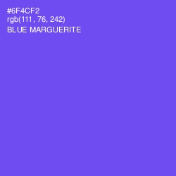 #6F4CF2 - Blue Marguerite Color Image