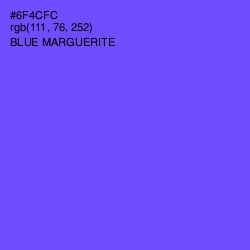 #6F4CFC - Blue Marguerite Color Image