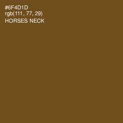 #6F4D1D - Horses Neck Color Image