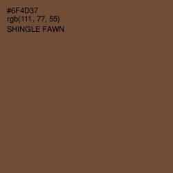 #6F4D37 - Shingle Fawn Color Image