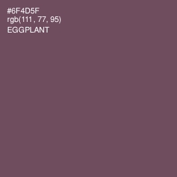 #6F4D5F - Eggplant Color Image