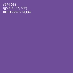 #6F4D98 - Butterfly Bush Color Image